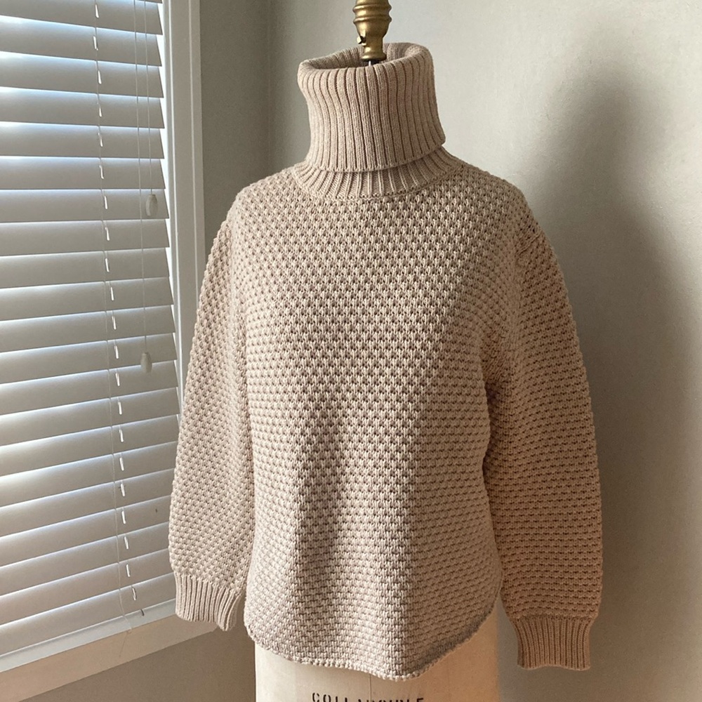HOPE Stockholm beige Norah Sweater Turtleneck Knit